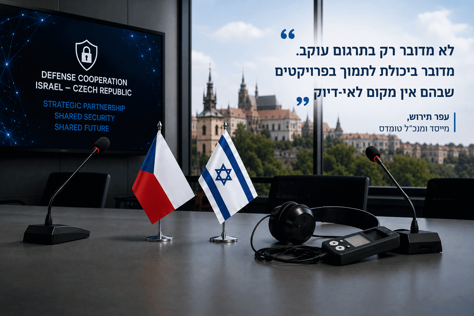כאשר תרגום פה אחד קובע את גורל העסקה — אין מקום לטעות במתורגמנות בתחום התעשיית הביטחון