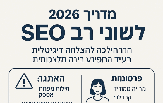 מדריך SEO AEO רב לשוני 2026